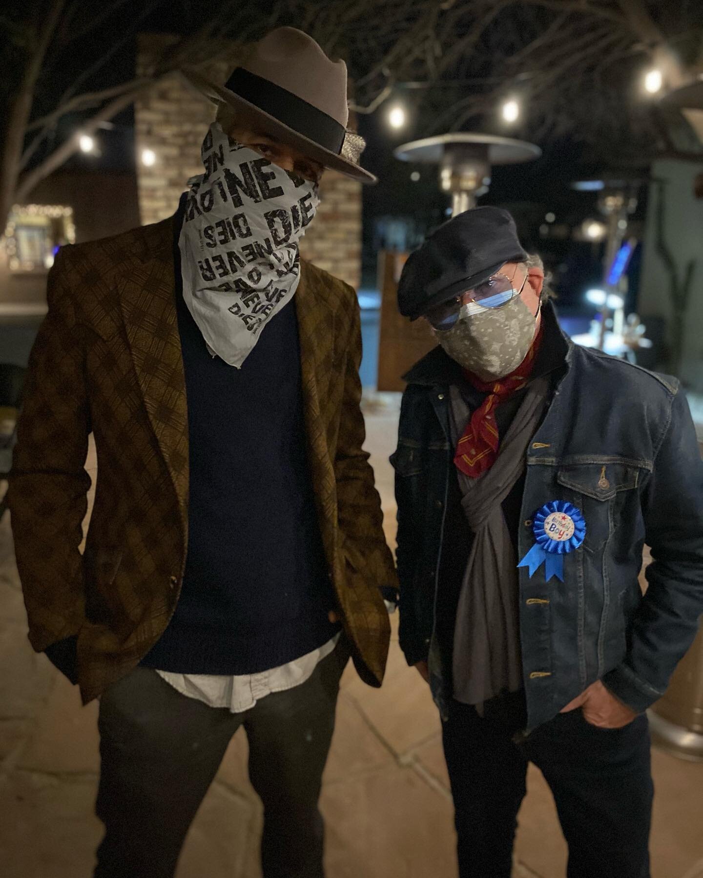 Jebruary. Day 17. Who&rsquo;s the birthday boy? Why it&rsquo;s @brucehalper !  How many chins you hiding under there? Photo by @_jesslazar_ , bandana by @theannestott , denim by @jordache