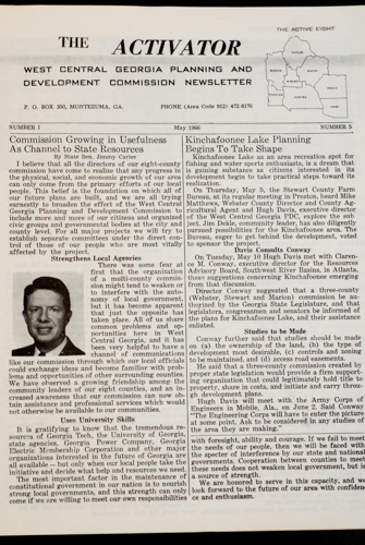 State senator and businessman Jimmy Carter organized civic and business elites in his region of rural Georgia to secure University-based "technical assistance" for local businesses, but mainly to maximize federal spending. The Commission, which he founded, also oversaw regional War on Poverty funding. (Image from Jimmy Carter Presidential Library)