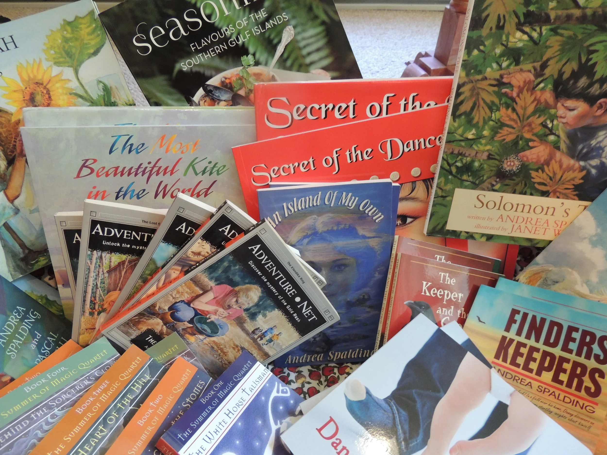 Selection of Andrea's Books.JPG