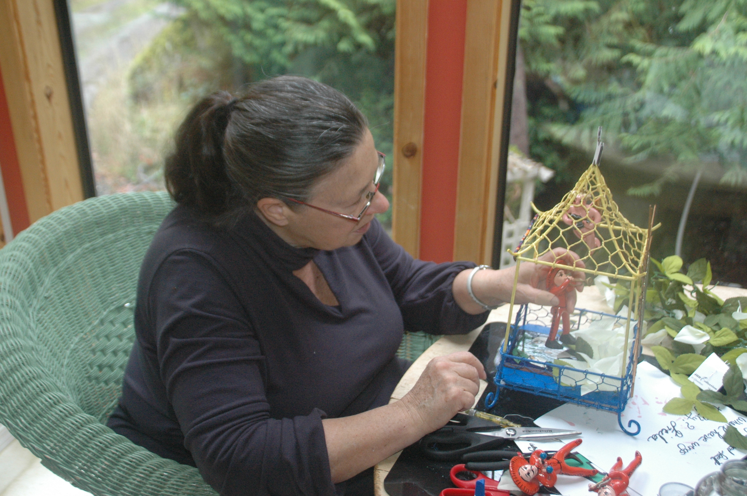 Andrea working on FridaJPG.JPG