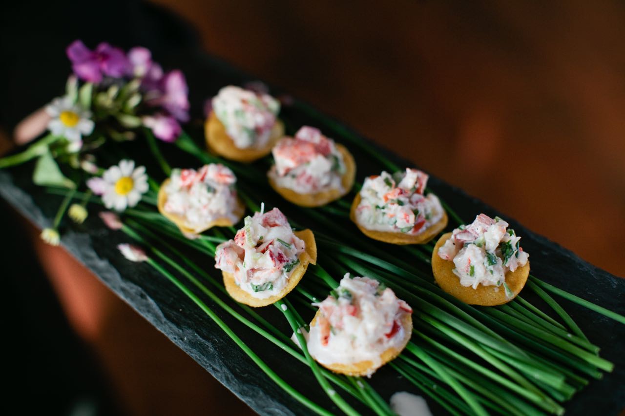 Lobster Tostada with Cilantro and Lime | Trillium Caterers