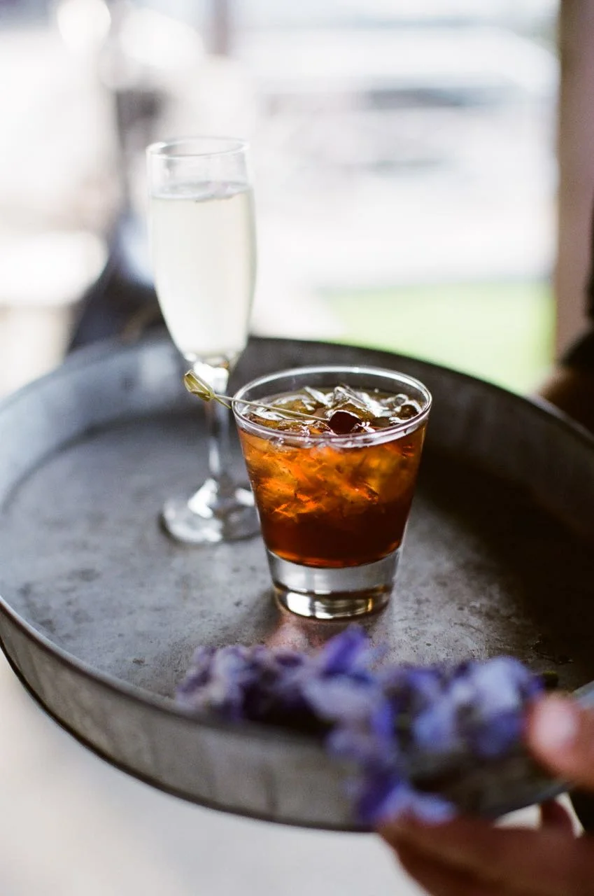 Elderflower Champagne Cocktails & Manhattans | Trillium Caterers