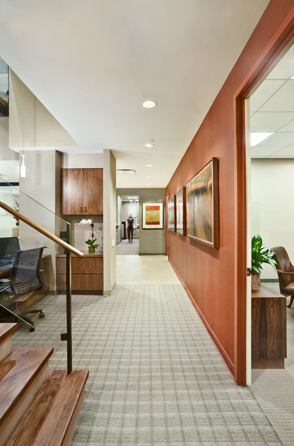 Tobin Parnes Design. Workplace Design. Office Design. Corridor Design