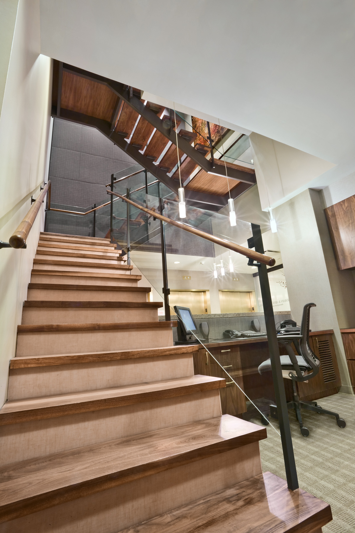 Tobin Parnes Design. Workplace Design. Office Design. Stair Design