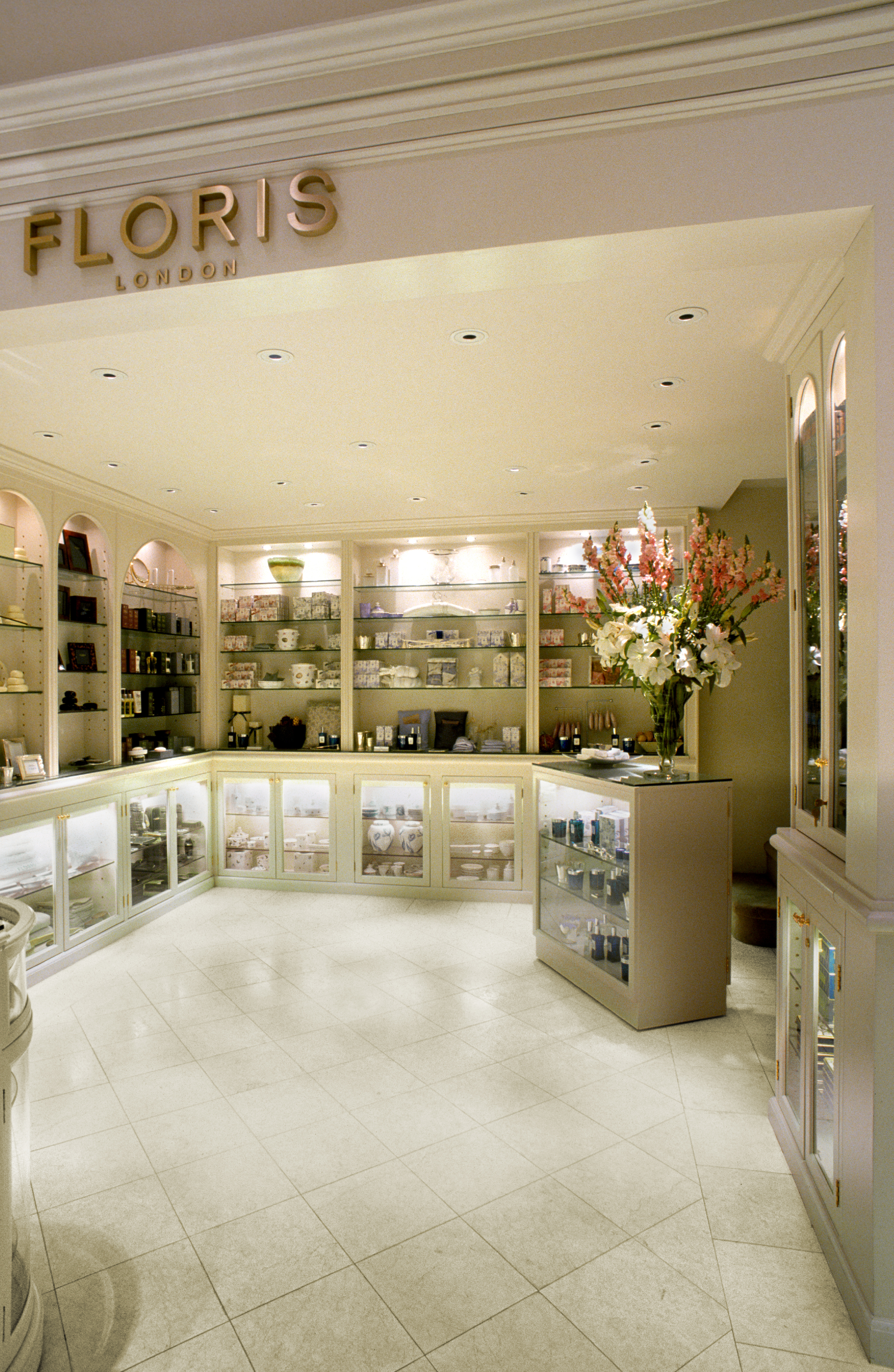 Floris of London. Tobin Parnes Design. Retail Design. Sales Area.