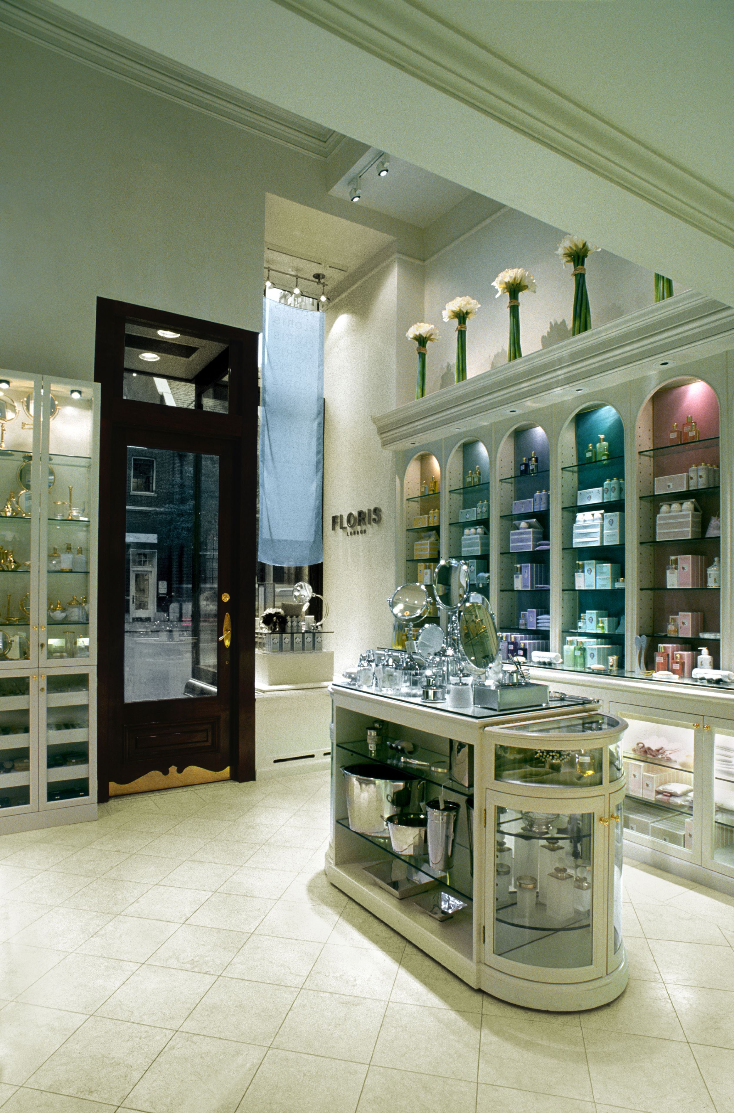 Floris of London. Tobin Parnes Design. Retail Design. Sales Area. Entry.