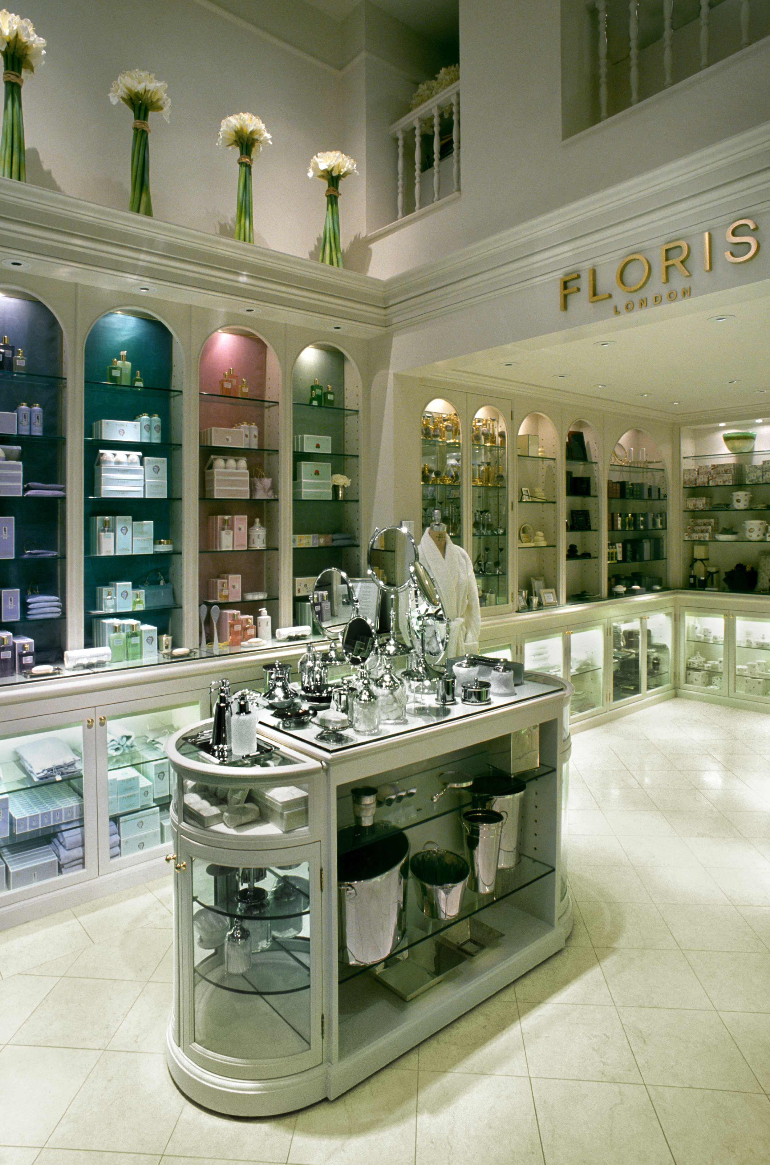Floris of London. Tobin Parnes Design. Retail Design. Sales Area.