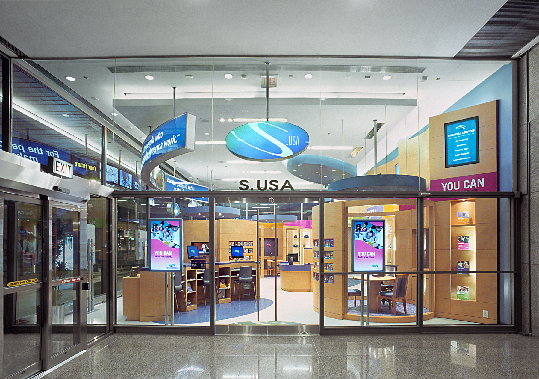 SBLI USA Financial Services - Retail Store. Tobin Parnes Design. Retail Design. Exterior.
