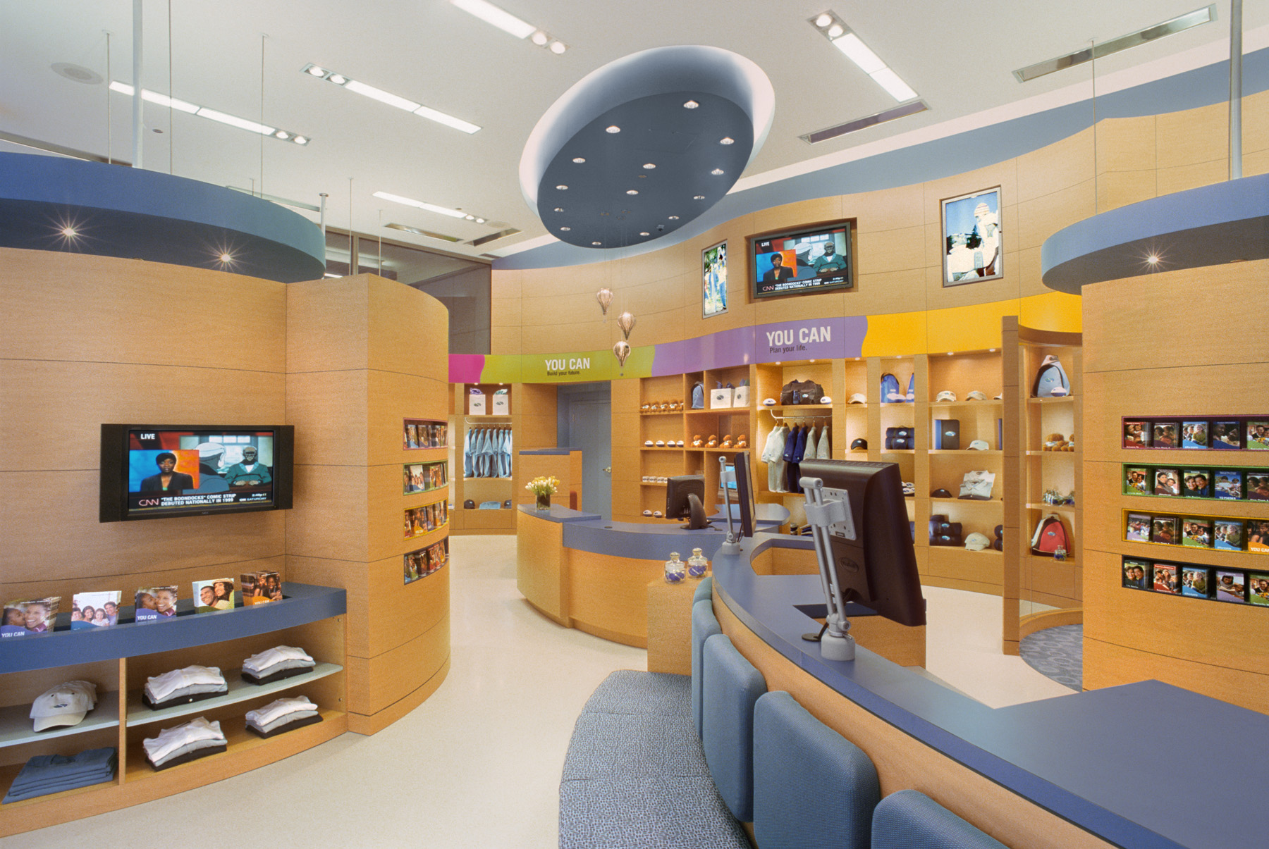 SBLI USA Financial Services - Retail Store. Tobin Parnes Design. Retail Design. Sales Area.