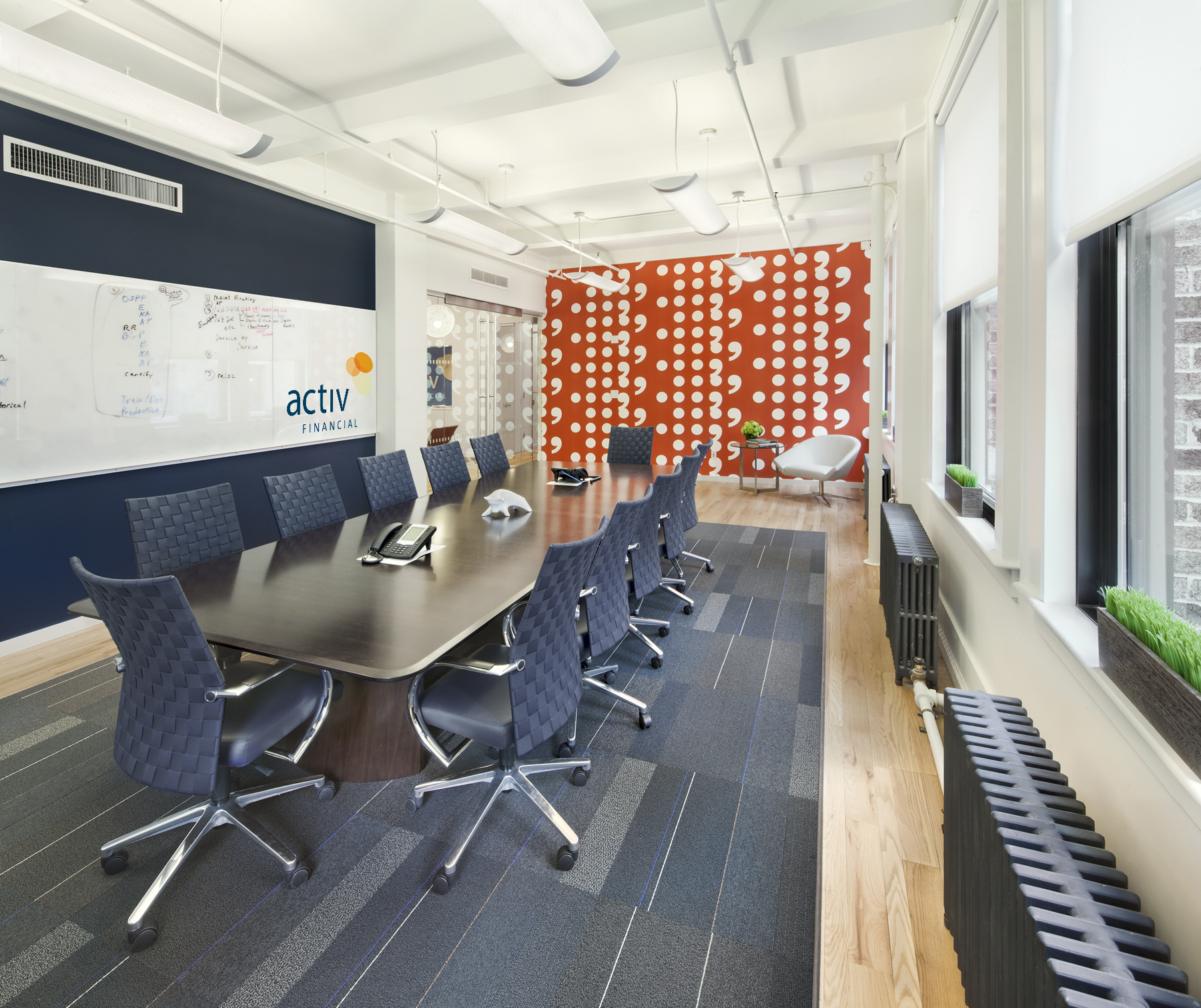 Tobin Parnes Design. NYC. Workplace Design. Conference Room Design.