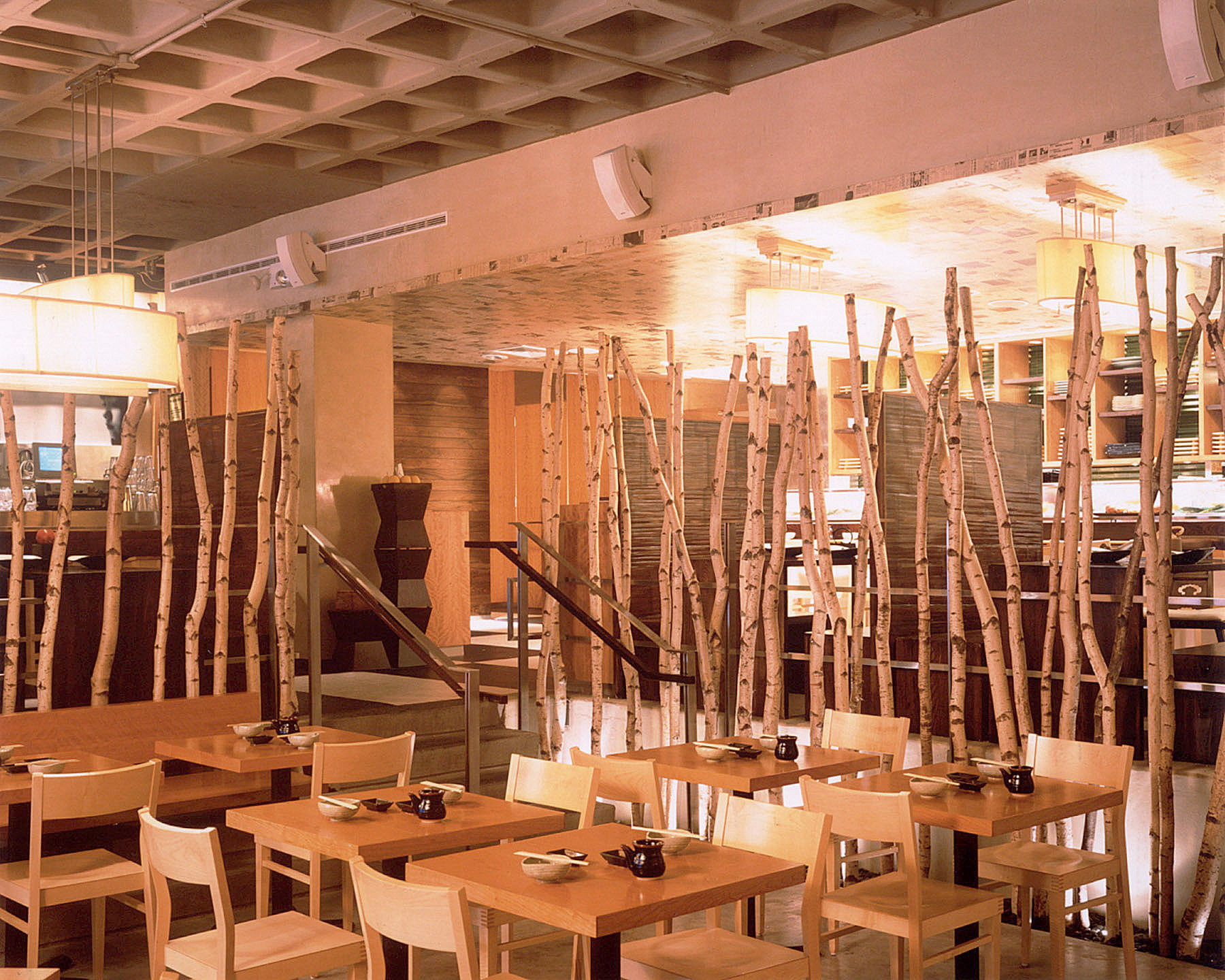 Haru Restaurant. Tobin Parnes Design. Hospitality Design. Times Square. NYC. Dining Area.