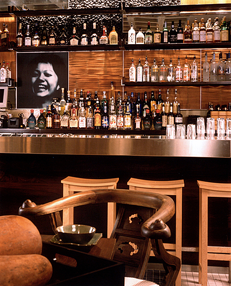Haru Restaurant. Tobin Parnes Design. Hospitality Design. Times Square. NYC. Bar Area.