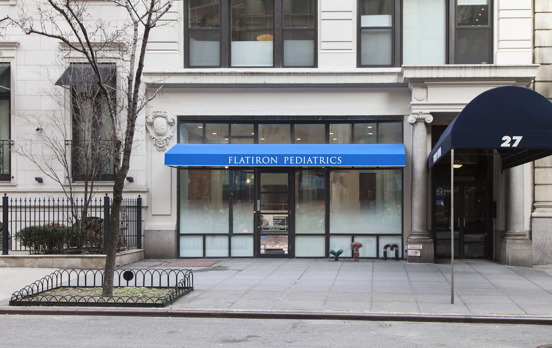 Flatiron Pediatrics. Tobin Parnes Design. NYC. Healthcare Design. Storefront.