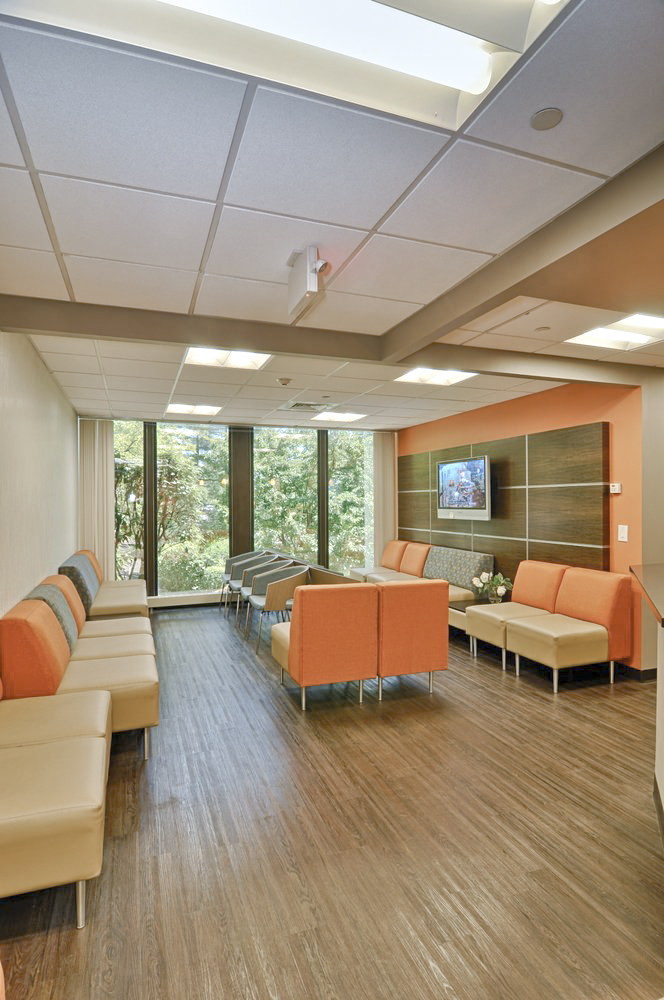 Dwell Family Doctors. Tobin Parnes Design. NYC. Healthcare Design. Waiting Area.