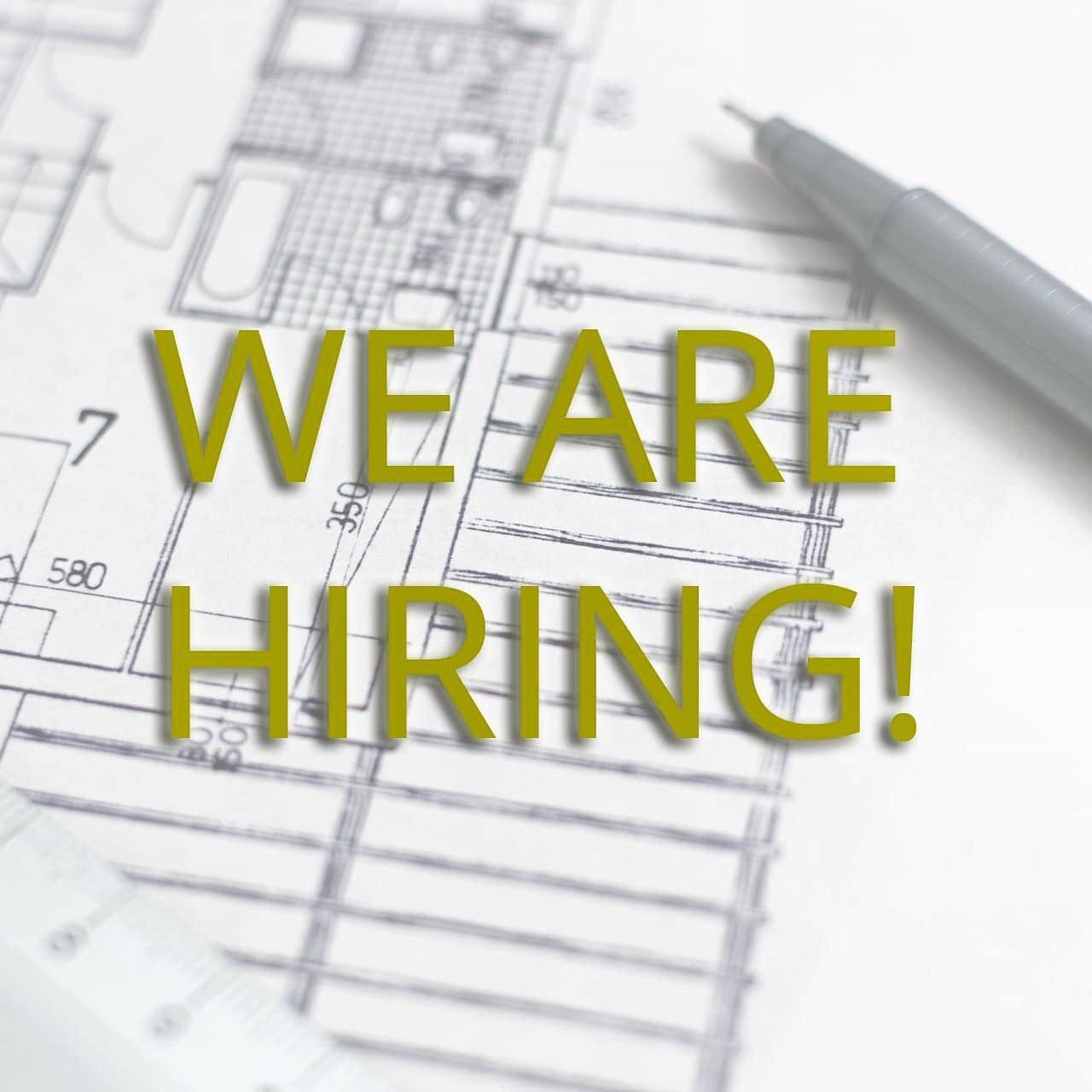 We're growing our team and are currently looking for:

* Junior Architect
* Intermediate Interior Designer

To learn more and apply check out the link in our profile ⬆️. 

We look forward to meeting you! Feel free to share the post!
