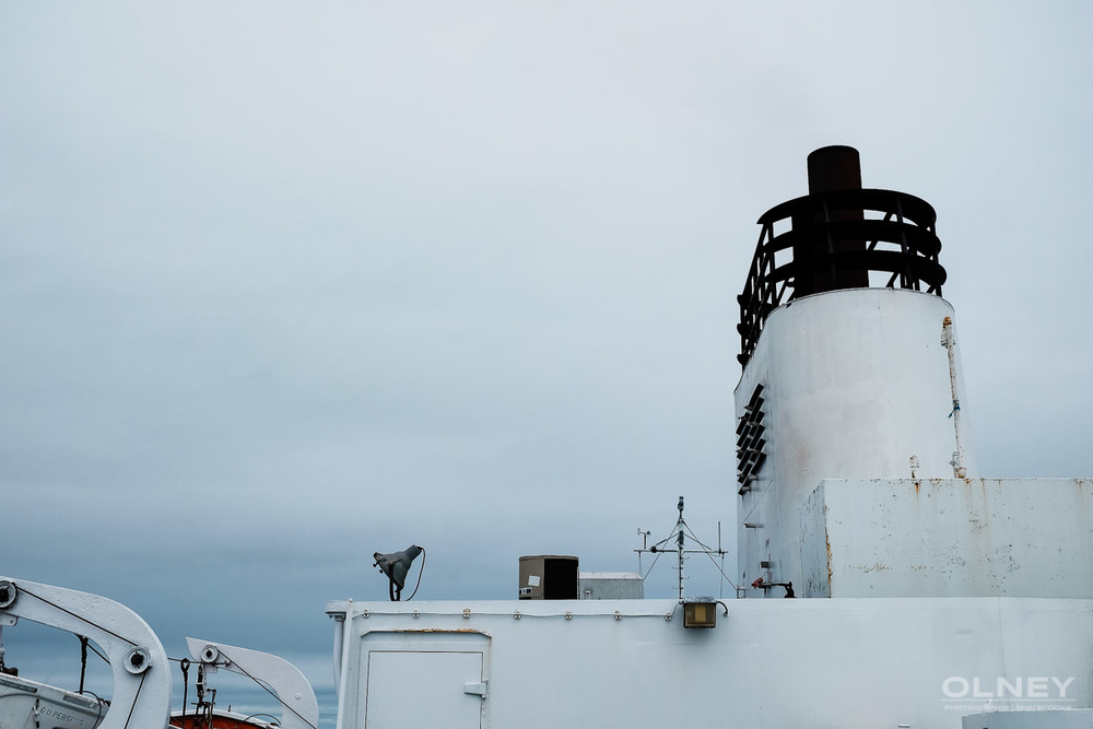 White mechanic aboard ferry olney photographe sherbrooke