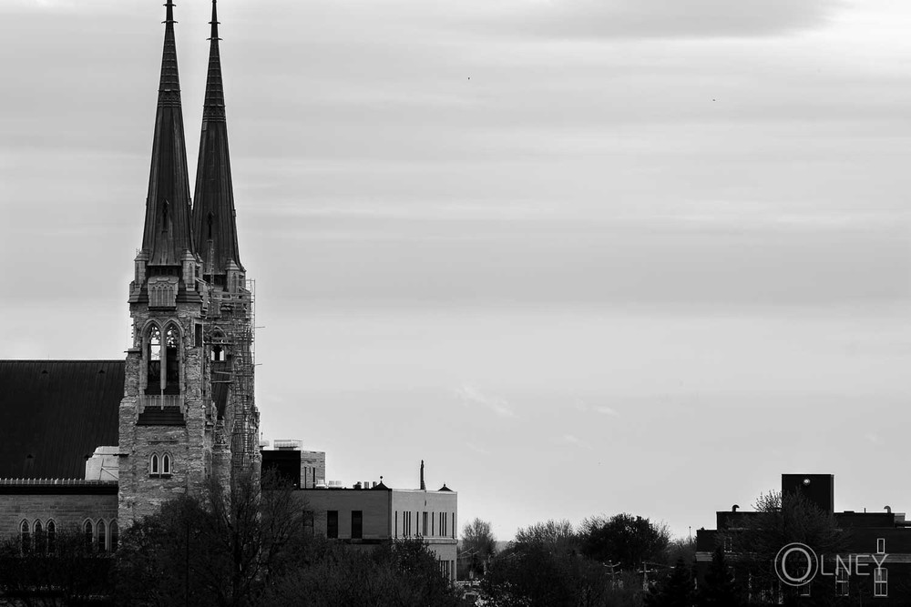 clocher de la cathédrale Ste-Cécile à Valleyfield