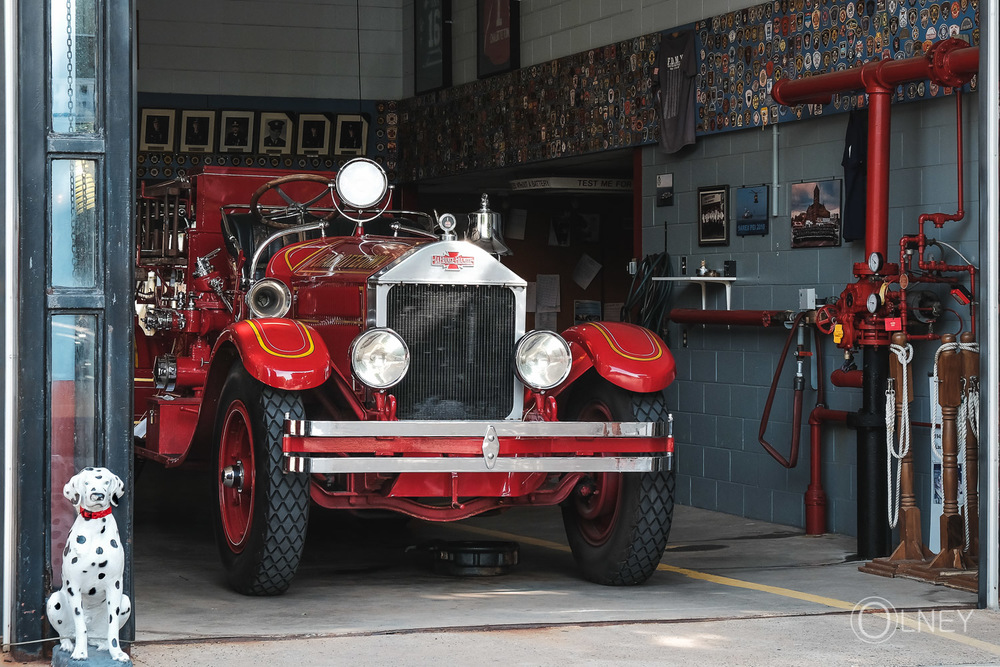 Old fire truck in Charlottetown Prince Edward Island