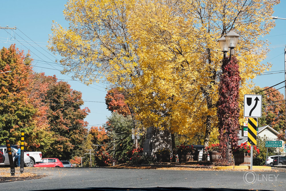 Place du carré à l'automne à Danville