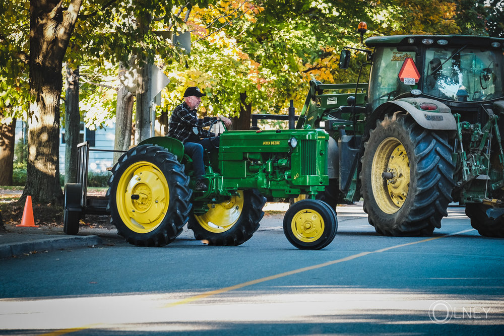 tracteur servant à transporter les visteurs à Ste-Élizabeth-de-Warwick