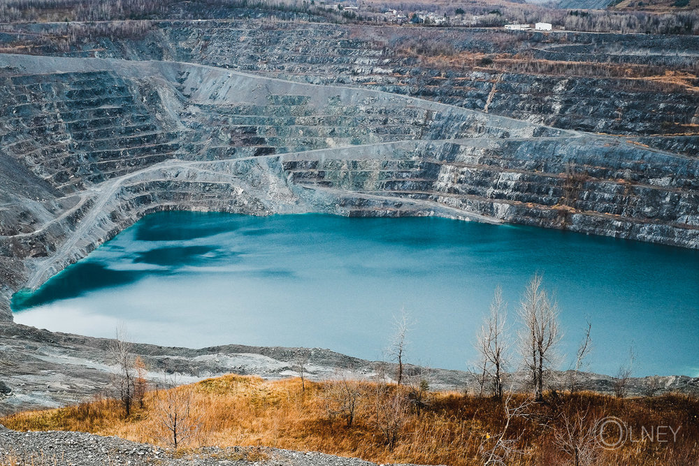 mine amiante abandonnée à Asbestos en Estrie