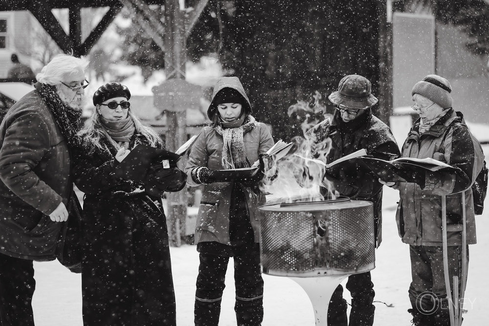 christmas carol at marché Locavore-Racine QC