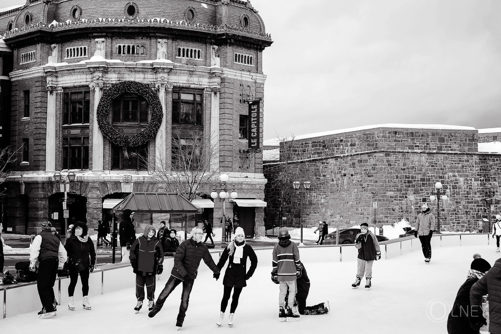 patinoire de la place d'Youville et Capitole Québec