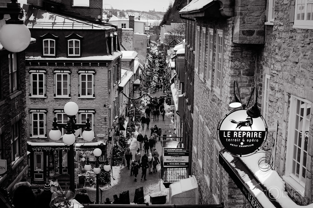 Petit Champlain street in Quebec City