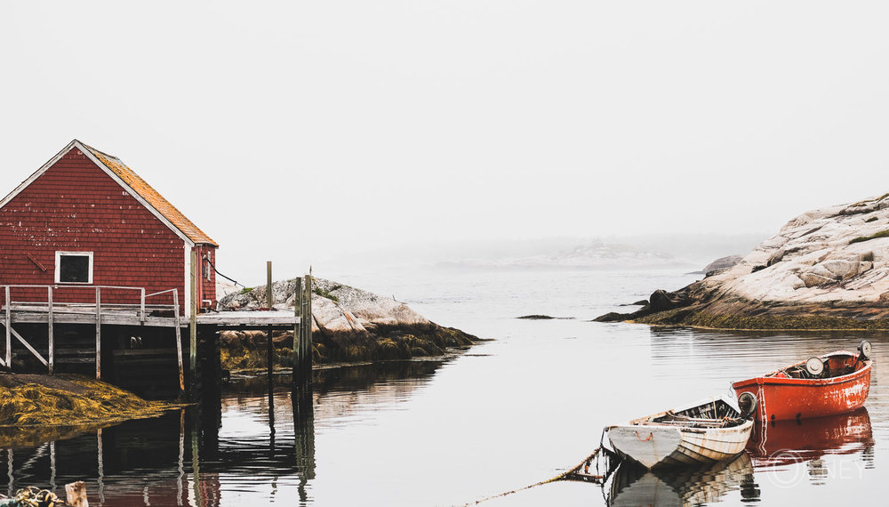 wharf entrance in peggy's cove nova scotia