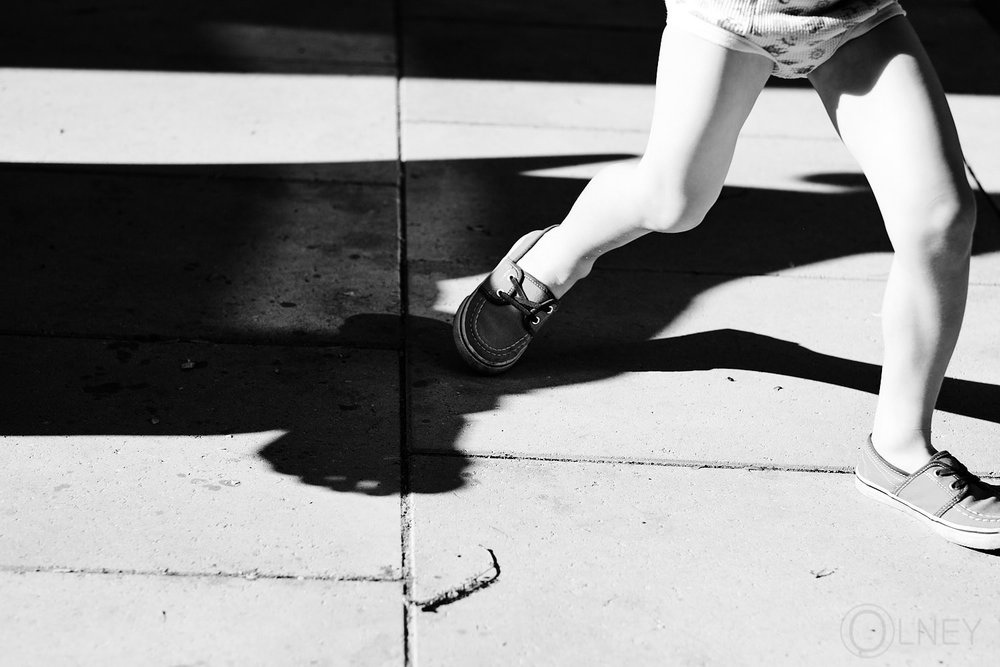 young boy running in underwear