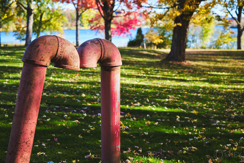 colorfull pipes in Sherbrooke QC