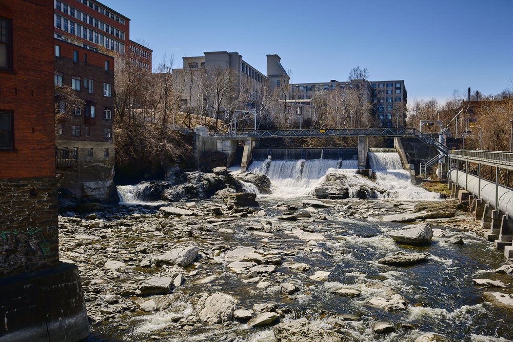 Magog River Gorge in Sherbrooke