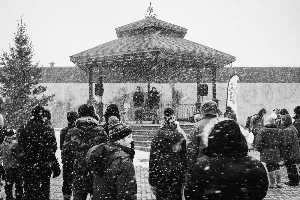 Snowing for St. Patrick in Richmond