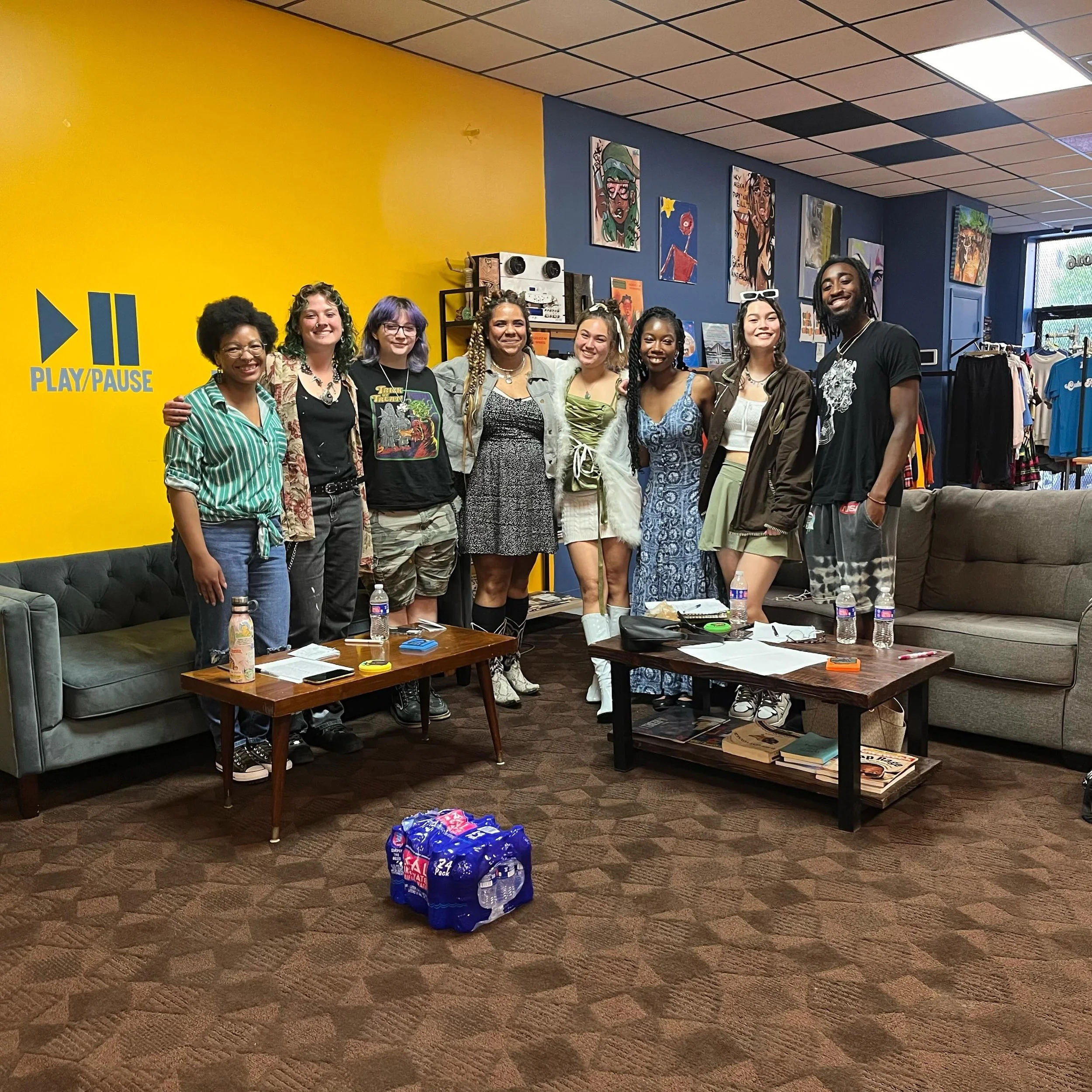 Thank you to the generous, vulnerable, joyful, strong, playful, and brilliant writers that joined us @culxrhouseomaha on Friday, May 10th for Midwest Poetics: Writing Workshop! 

We are still sitting with the words you choose to share, poets! Can&rsq
