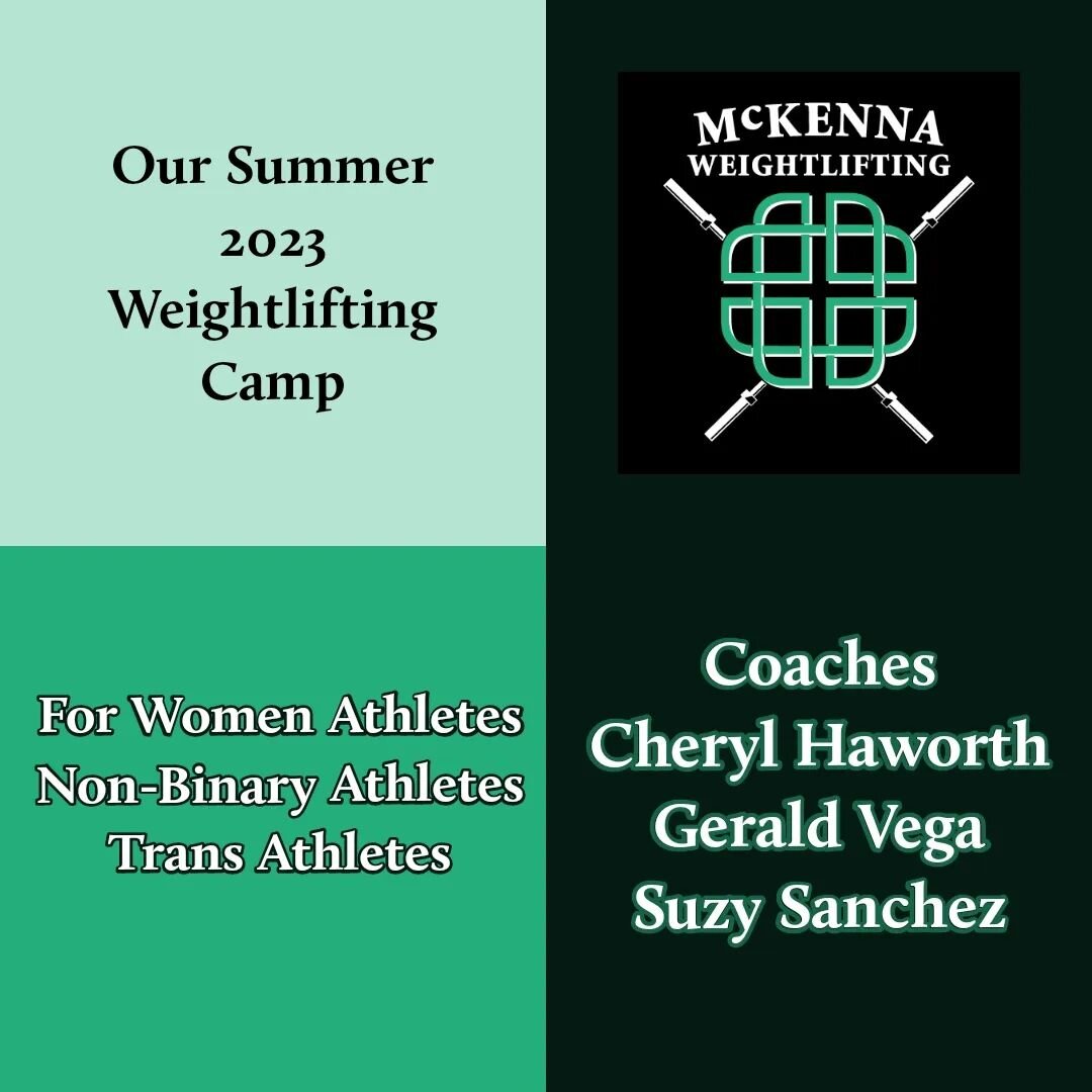Announcing our 2023 camp for women athletes, non-binary athletes, and trans athletes.  Payment link will be in the bio, there is also an option to sponsor a scholarship for an athlete who would like to attend but can't afford camp.  @niccasaula @geve