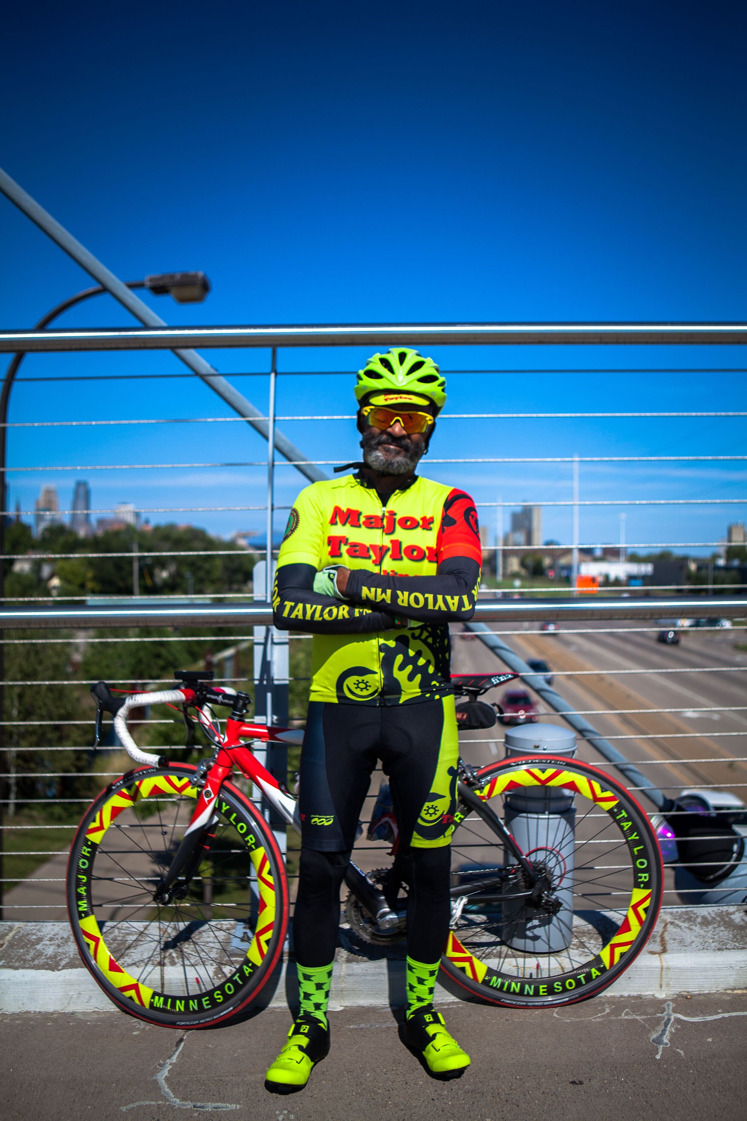  President of the Major Taylor Bicycling Club  of Minnesota, Louis has been cycling for over fifty years. He worked for nineteen years in the district office of Congressman Martin  Olav Sabo on transportation initiatives and  he has organized several