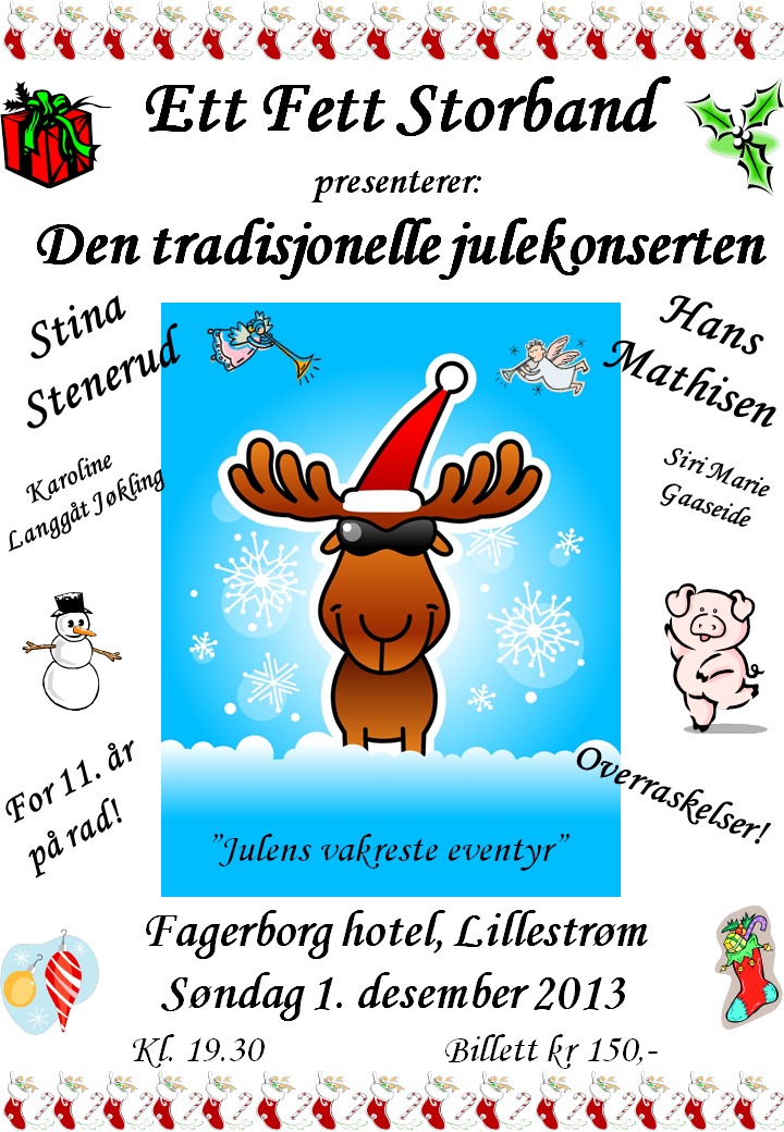 Julekonsert plakat 2013