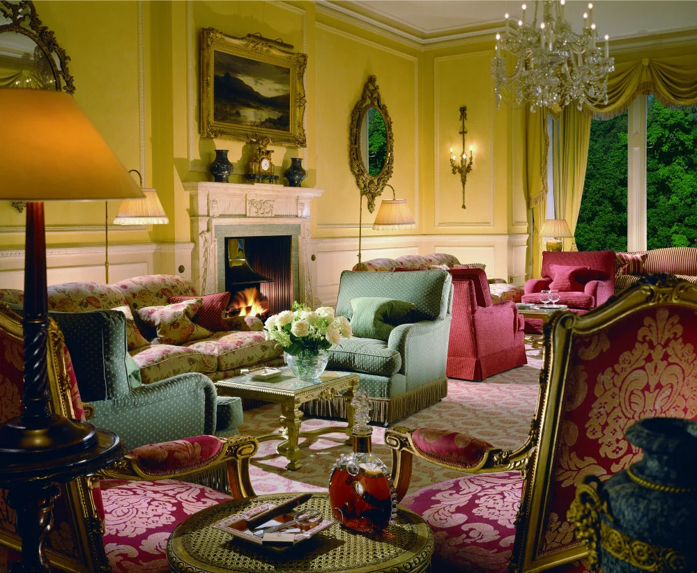 The drawing room at Inverlochy Castle