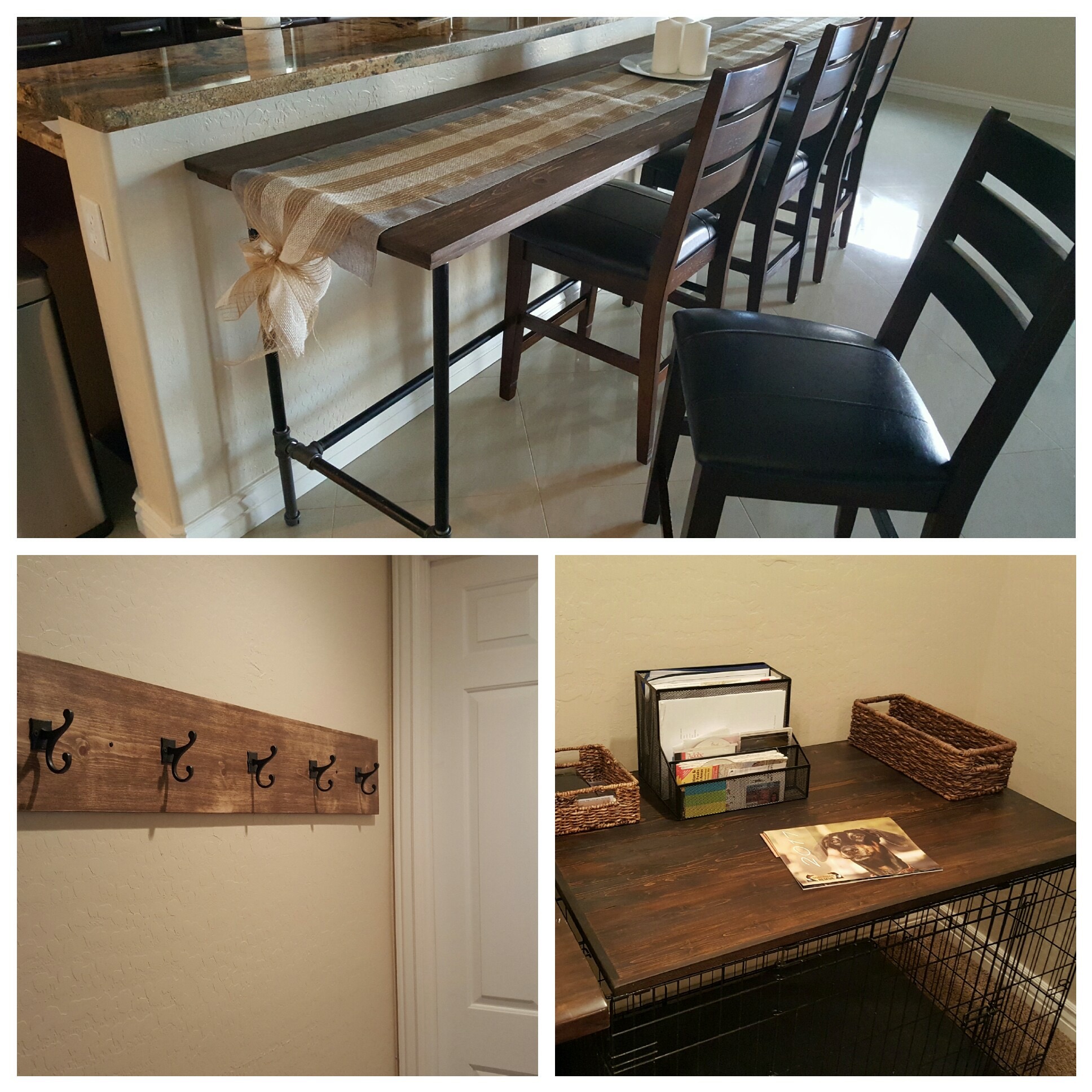 Wayne Counter Table, Coat Rack, and Dog Kennel Cover