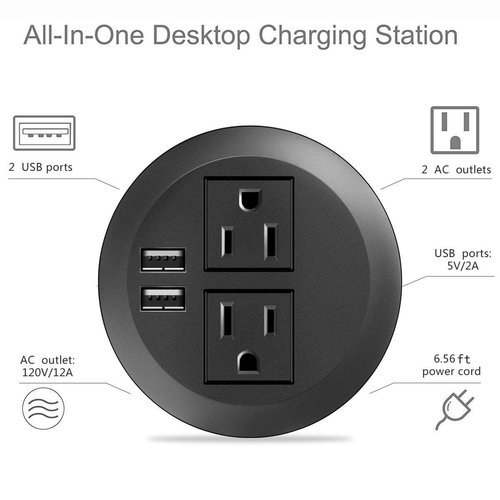 Add Desktop Power Outlet USB Charging Hub — Northern Spy