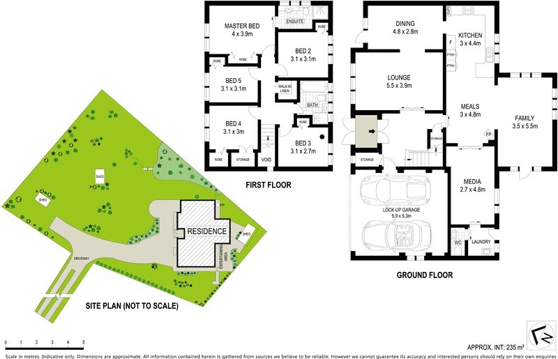 5a Awatea Rd St Ives Chase floorplan and site plan.jpg