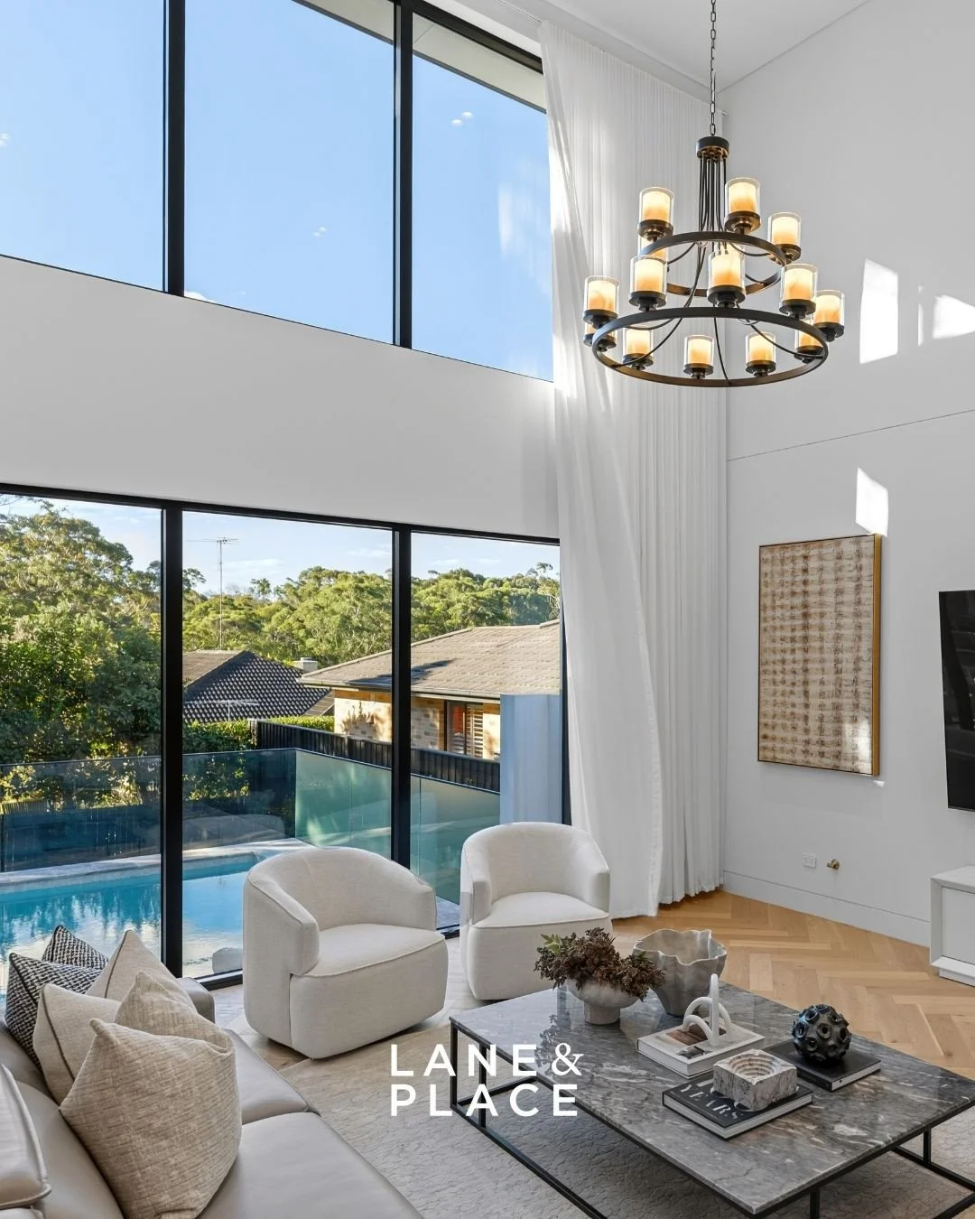 JUST LISTED⁠
⁠
36 Catherine Street, St Ives⁠
⁠
5 BED | 4.5 BATH | 2 CAR⁠
⁠
Family living, elevated.⁠
⁠
This five-bedroom residence sets the scene for contemporary family living. From the cedar batten pivot entry door and soaring double-height void to