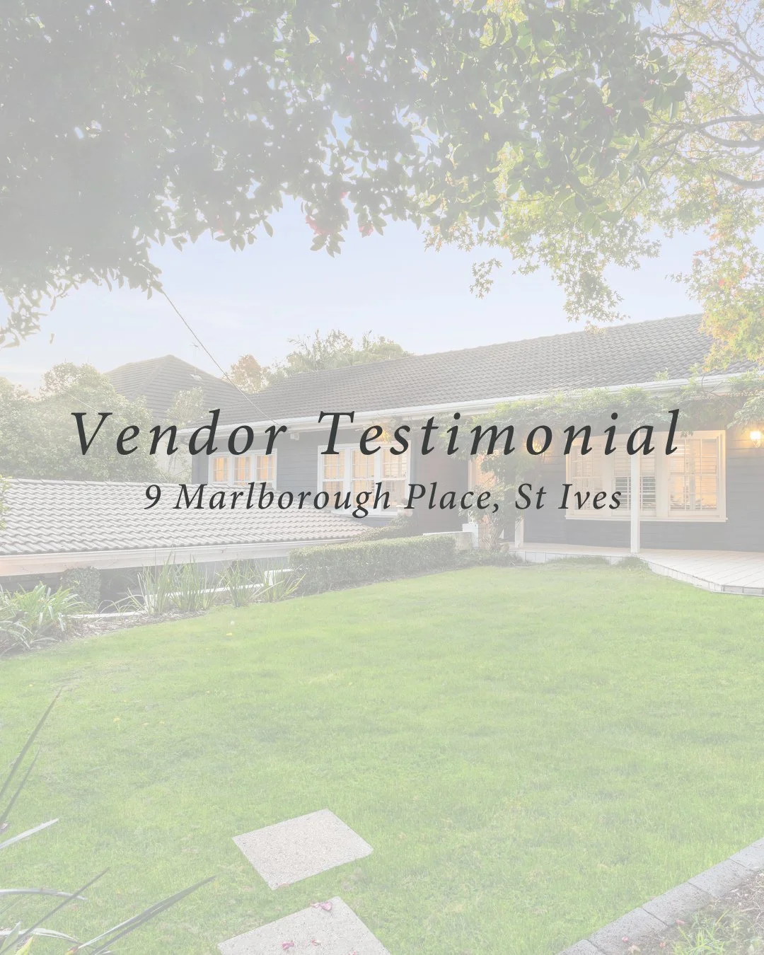 Vendor Testimonial &ndash; 9 Marlborough Place, St Ives⁠
⁠
Helping people buy or sell a home is never just about the property &mdash; it's about guiding people through one of life's biggest milestones with care, communication and trust.⁠
⁠
We're so g