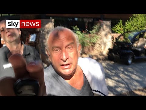 Sir Philip Green tracked down to Arizona spa after harassment claims - Sky News Exclusive (Copy)