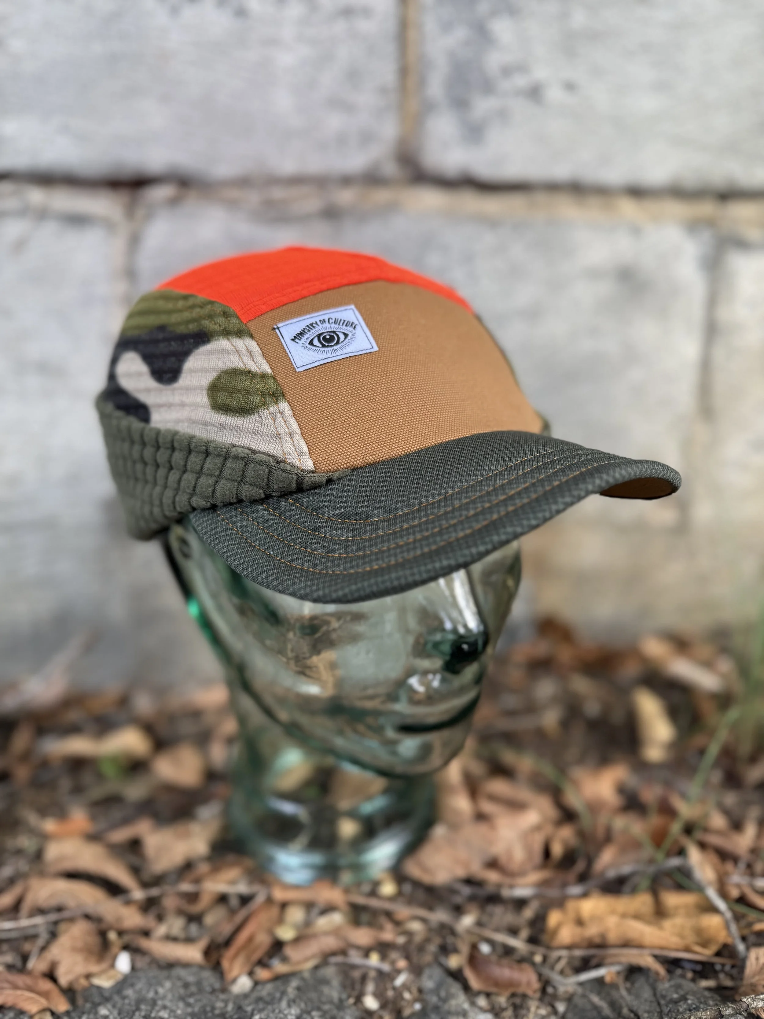 Backcountry Touring Hat in Camo and Blaze Orange