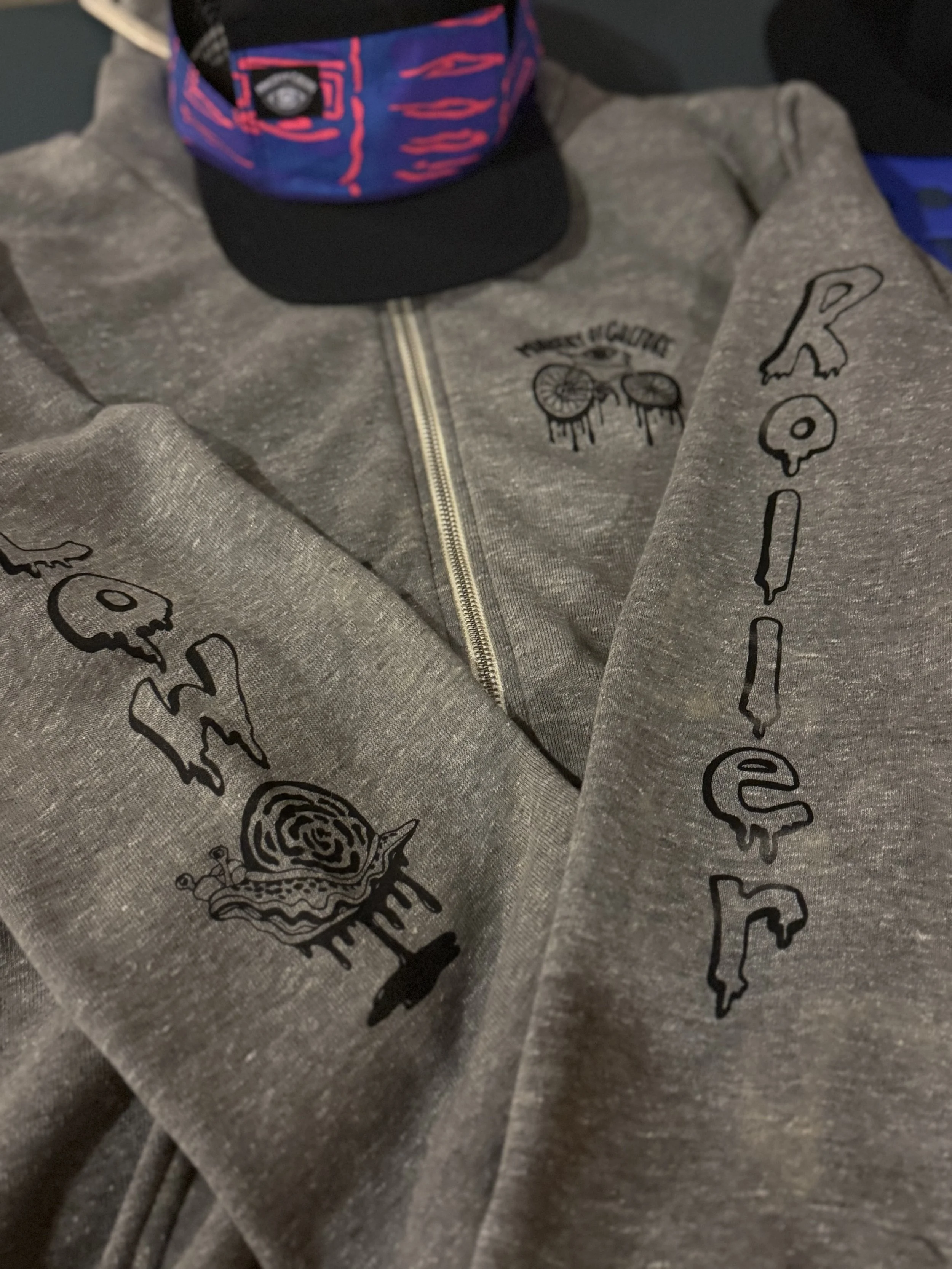 Slow Roller Bike Club Zip-Up Sweatshirt