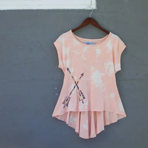 Peach Arrow Print Swing Top.jpg