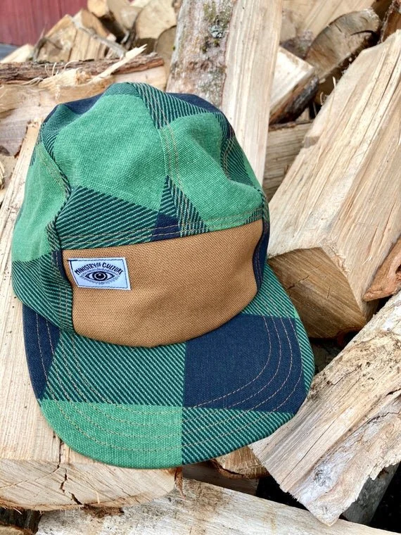 Buffalo Check Handmade 5 Panel Camp Hat 