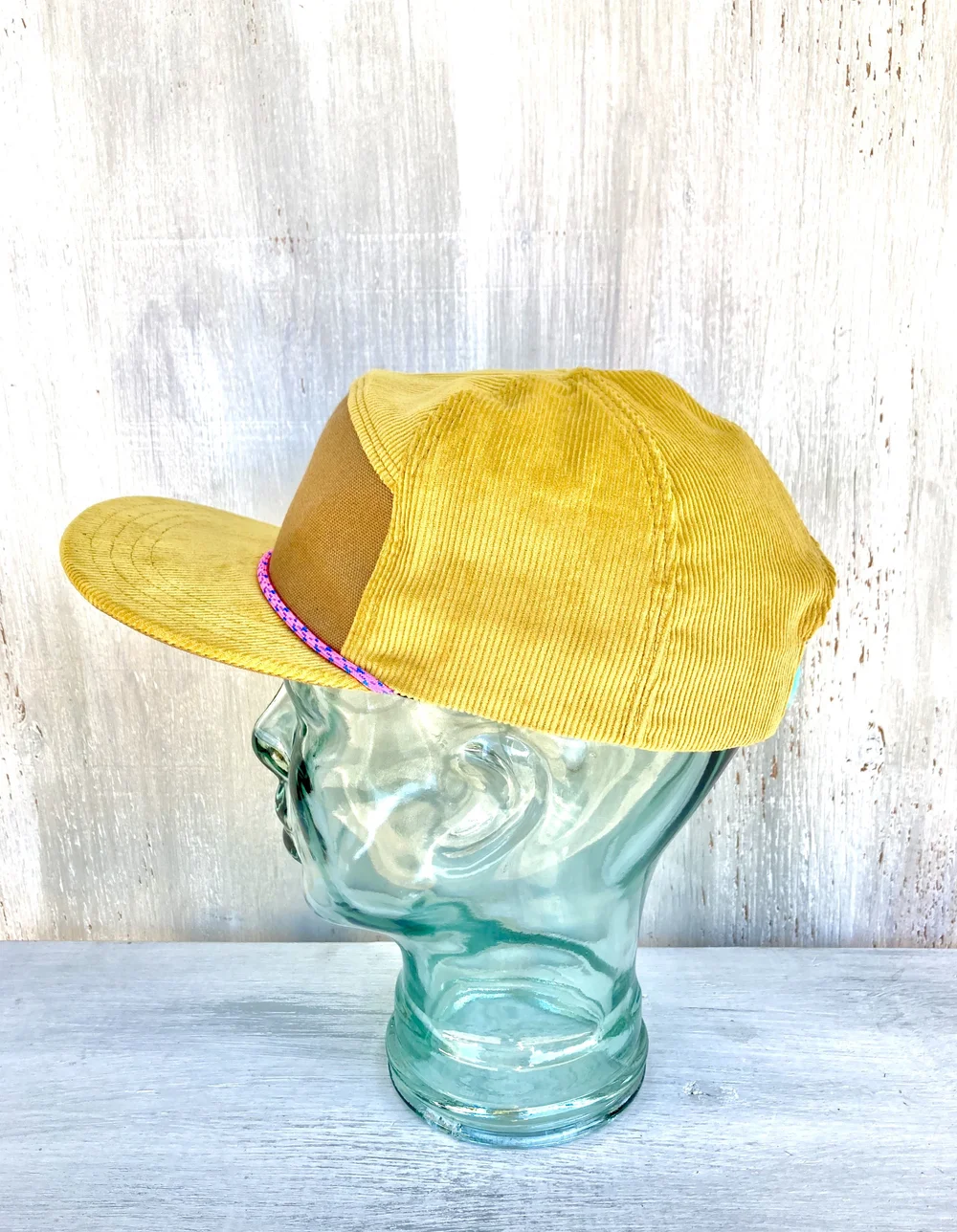 Ministry of Culture - Handmade 6 Panel Hat- Mustard Yellow Corduroy