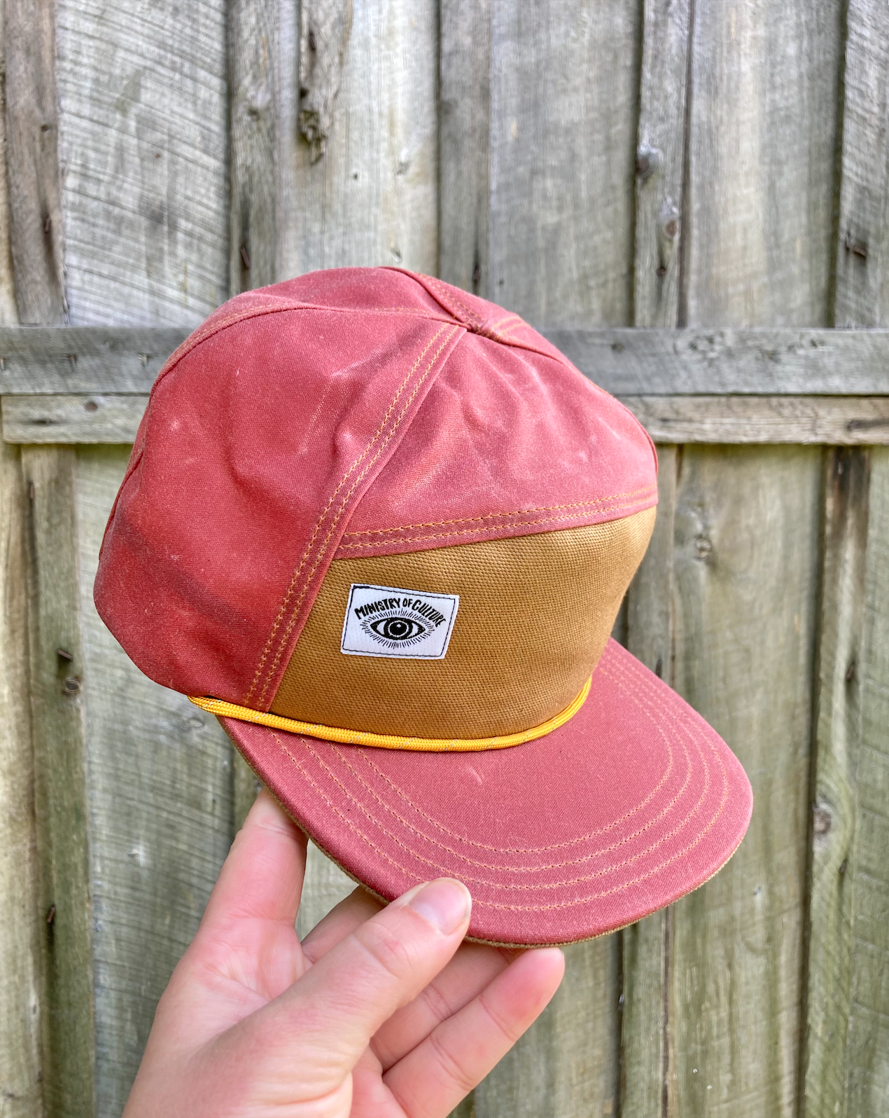 Handmade Waxed Canvas 6 Panel Hat 
